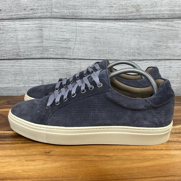Peter Millar Vantage Suede Sneaker Blue Slate Grey Men’s Shoe Size 9